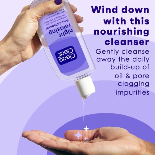 Clean & Clear Night Relaxing Deep Cleaning Face Wash, 8 Fluid Ounce (Packaging May Vary)