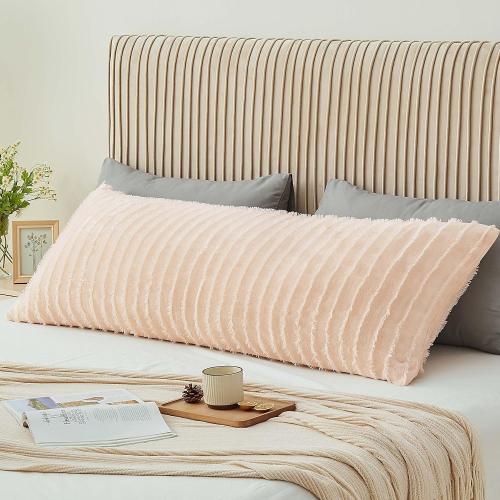 BEDELITE Body Pillow Cover with Zipper, Boho-Coral, 20x54 Inch, 1 Pack
