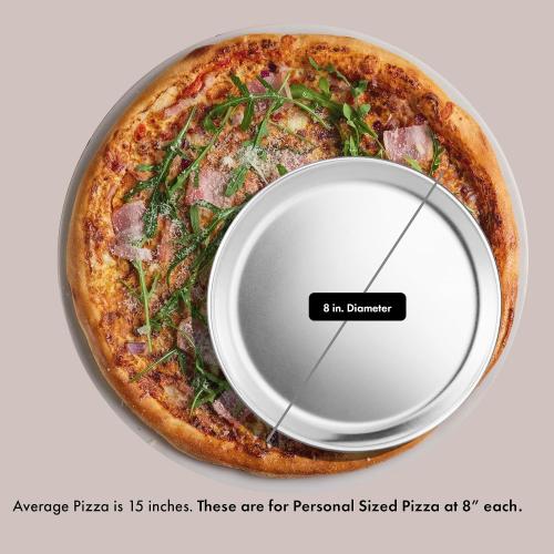 New Star Foodservice Restaurant-Grade Aluminum Pizza Pan, Baking Tray, Coupe Style, small