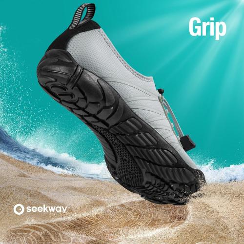 Size 40 Color Green SEEKWAY Water Shoes Men Women Adult Quick-Dry Aqua Sock Barefoot for Beach Swim River Pool Lake Hiking Kayaking Surfing