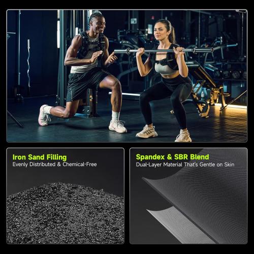 Weighted Vest Women with Pocket, SGS Certified Weighted Vest for Men, 5 10 15 20 25 30 lb Weight Vest with Reflective Strips Adjustable Buckle Straps for Walking Running Strength Training Cardio Workout