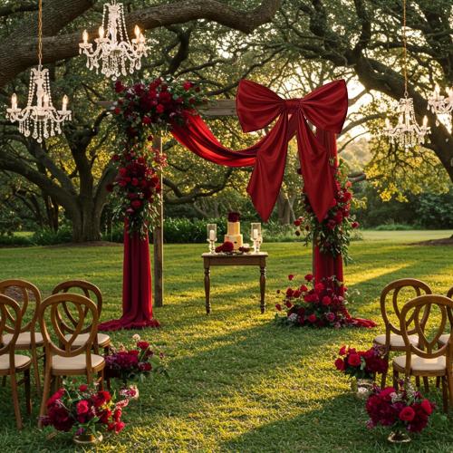 43 x 24 Inches Large Bow Themed Party Decorations Giant Red Bow Decor Satin Ribbon, Contains Felt Big Red Bow Wall Decor Girl Coquette Birthday Wedding Decorations