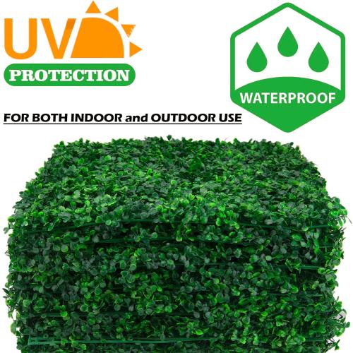Grass Wall Panels, Boxwood Panels 20x20 inch -12 Pack Artificial Boxwood Panel for Indoor/Outdoor Greenery Wall Backdrop