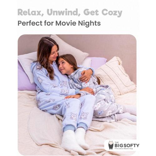 Sze S The Big Softy Adult Onesies for Women, Fleece Onesie PJs for Women, Teens, Funny Adult Onesie Pajamas, Cute One Piece Pajamas