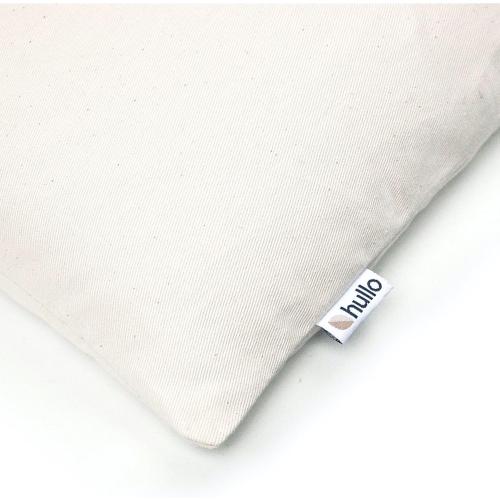 Beige Hullo Buckwheat Pillow Standard Size 20×26 • Organic, Cooling, Firm Pillows for Sleeping • Made in USA