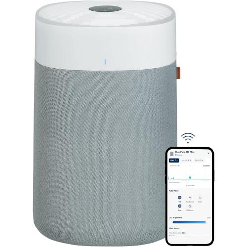 BLUEAIR Air Purifiers for Large Rooms, Cleans 3,048 Sqft In One Hour, HEPASilent Smart Air Cleaner For Home, Pets, Allergies, Virus, Dust, Mold, Smoke - Blue Pure 211i Max