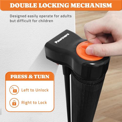 Upgrade Retractable Baby Gates, 35 Tall Extends up to 60 Wide, Mesh Dog Gate Indoor for Stairs, Outdoor Reinforced Pet Gate with Support Rods for Doorways Hallways Kitchen Bedroom, Black