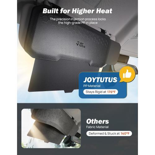 JOYTUTUS Car Sun Visor Extender, Adjustable Sun Visor Extension for Cars, Protects from Anti-Glare, UV Rays Sun Blocker Car Sun Visor Attachment