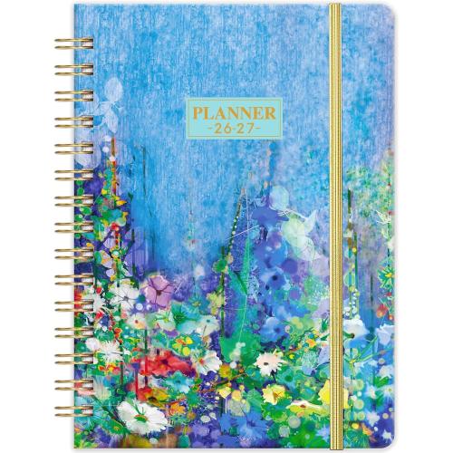 2026-2027 Planner - Weekly and Monthly Academic Planner 2026-2027, JUL. 2026 - JUN. 2027, 6.4 x 8.5, 26-27 Academic Planners with Monthly Tabs, Sturdy Cover, Premium Paper, Back Pocket, Strong Twin-wire Binding