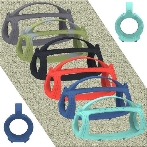 JCHPINE Silicone Cover Case for JBL Charge 5 Portable Bluetooth Speaker, Protective Skin Holder for JBL Charge 5 Speaker Accessories (Teal Case, NOT Fit Wi-Fi Version)