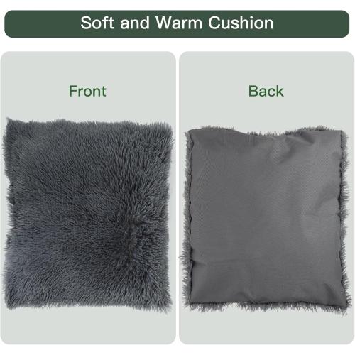 Large Dog House Soft Indoor (Int 30x28x23in/Ext 31x30x31in) w/Soft Cushion | Oxford Fabric, More Stable Frame, Thickened Roof, Ideal for Labrador, Husky, Samoyed, Golden Retriever, German Shepherd