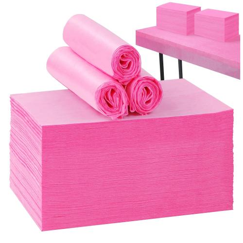 100 Pcs Disposable Bed Sheets 31 x 71 Massage Table Sheets Non Woven Fabric SPA Bed Cover Breathable for Massage Beauty Tattoos (100 Pcs Pink)