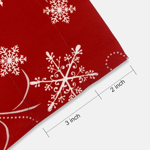 Christmas Valances for Windows Cute Christmas Decor Rod Pocket 52x18 Valances for Kitchen Cafe 2 Panal