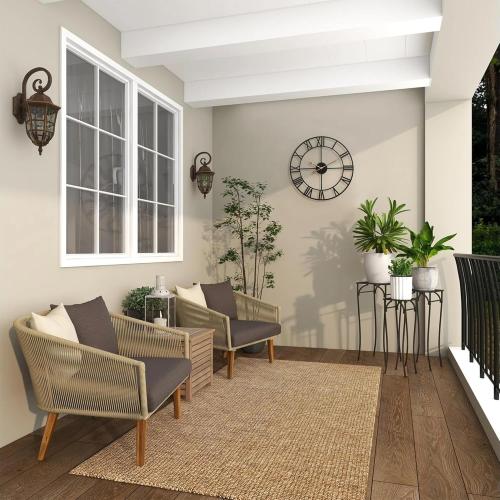 Large Outdoor Clock, Vintage & Antique European Industrial Decorative Metal Roman Outdoor Clock, Silent Battery Operated Skeleton Iron Wall Clock Garden/Patio/Pool/Fence-18 Inch, Golden Hand