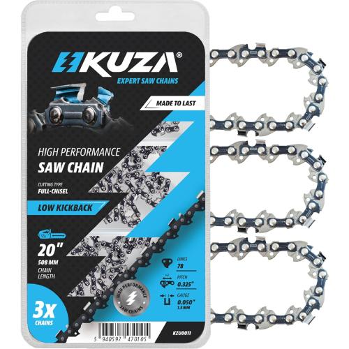 20 Inch Chainsaw Chain 0.325 Pitch, 050 Gauge, 78 Drive Links, German Steel, fits Echo CS-490/440, Craftsman S205/CMXGSAMY462S, PP4620AVX, Milwaukee M18 FUEL - 20BPX78CQ, Remington, Ryobi and More