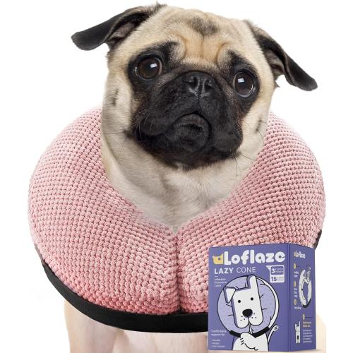 Soft Inflatable Dog Cone Collar for Large Medium Small Dogs Cats After Surgery - Neck Donut, E Collar Alternative for Recovery