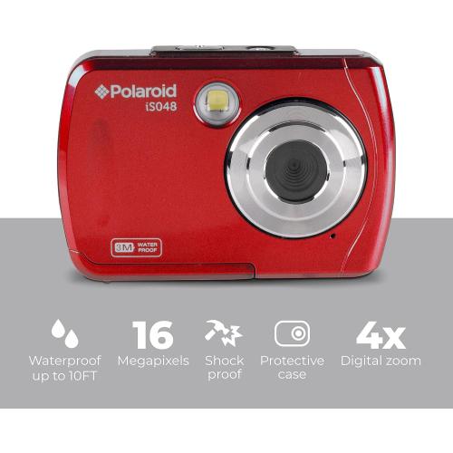Polaroid IS048 Waterproof Instant Sharing 16 MP Digital Portable Handheld Action Camera