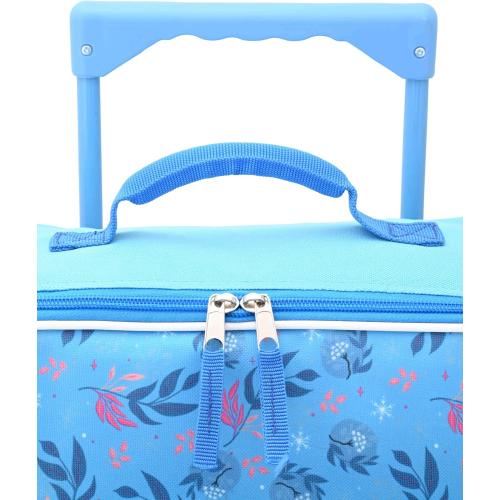 Fast Forward Frozen Girls Luggage 16 Soft Side Wheeled Pilot Case- Rolling Suitcase 16x12x5