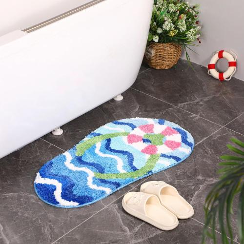 Drydiet Flip Flop Rug Summer Bathroom Cute Thongs Door Mat Decoration