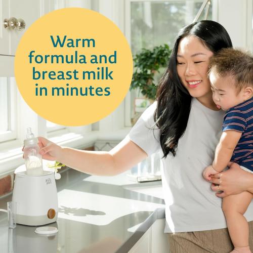 The First Years Baby Bottle Warmer and Sterilizer - Pacifier and Bottle Nipple Sanitizer - Feeding Baby Essentials for Formula or Breast Milk - Holds Multiple Sizes