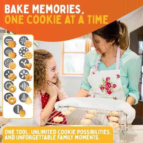 Churro Maker Machine & Cookie Press 4in1 Manual Churros Maker with Nozzles, Jerky Gun, Piping Kit, Cookie Press Gun, Make Churros, Cookies, Donuts, Baking Accessories Included (churreras para churros)