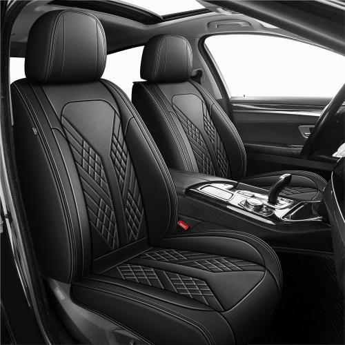 Car Seat Covers Full Set Fit for Nissan Kicks 2018-2025 2026 Waterproof Seat Covers Faux Leather Car Seat Cushions Automotive Seat Protectors Covers(5 Seats, Black)