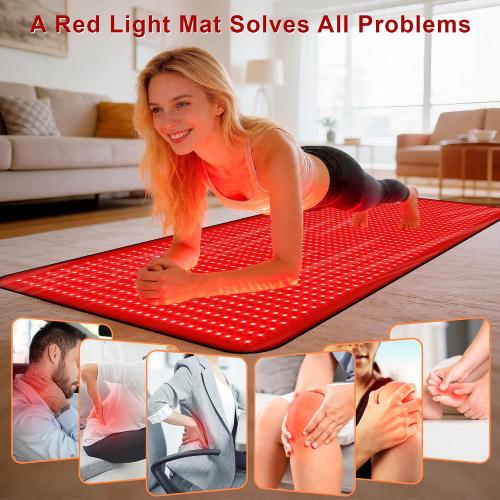 Full Body Red Light Therapy Mat, Large Size Red Light Therapy for Body 660 & 850nm Dual Wavelength Red Light Blanket, Birthday Christmas Gifts for Women Men Mom Dad Father Lover 76.8x33.4