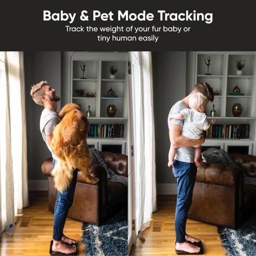 Wyze Scale S, Scale for Body Weight, Digital Bathroom Scale for Body Fat, BMI, Muscle, Heart Rate, Body Composition Analyzer with App, Batteries Included, Bluetooth, 400 lb, Black