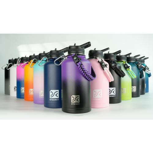 DYSANKY 32 oz Insulated Water Bottle | Thickened Stainless Steel Vacuum Metal | Portable Sports Water Jug for Gym and Hiking with Straw, Carrier Bag, Handle Strap | BPA-Free 32 oz