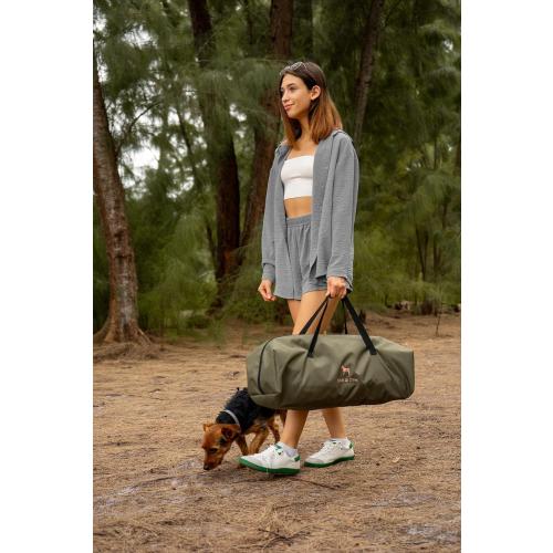 Noah & Paw Collapsible Dog Crate 42 Inch, XXL Dog Crate for XXL, XL, Large Breeds, Travel Kennel for Car, Includes Pet Mat for Pet Cage, 2 Storage Pockets, Handbag, 10mm Locking Zippers 42 * 31 * 31