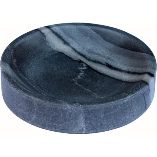 Natural Stone Soap Dish Soap Holder Bath Accessories for Bathroom, Tub or Wash Basin Accessories (Grey)