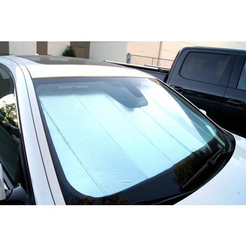 Tuningpros SS-009 1-pc Set Silver & Grey Custom Fit Sun Shade Car Windshield Protector, Sunshade Visor Compatible with 2009-2016 Audi A4 S4 RS4