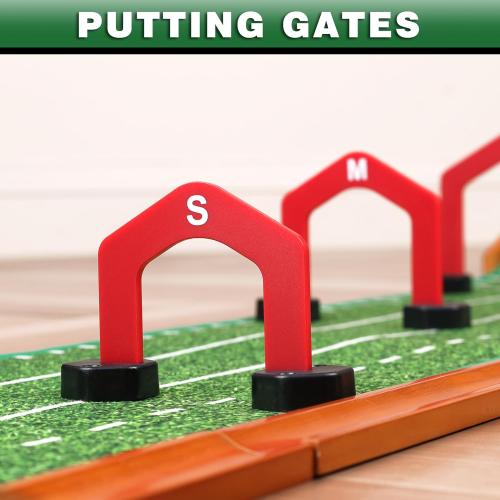 CHAMPKEY Premium Golf Putting Green Indoor with 3 Golf Putting Gates - Improves Putting Accuracy and Skill Levels Golf Putting Mat - Ideal for Indoor and Outdoor Training