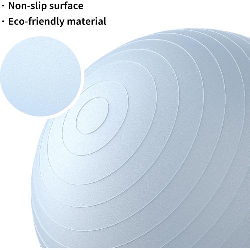 FITMIND_ Extra Thick Exercise Ball Yoga Ball 22in/26in/30in for Workout Pregnancy Stability,Anti-Burst and Slip Resistant Swiss Ball with Pump for Yoga, Pilates, Fitness,Birthing,Physical Therapy