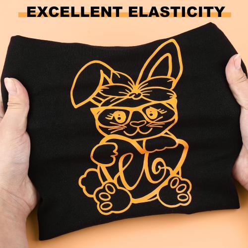 CAREGY HTV 12 x 25ft Roll - Iron On Heat Transfer Vinyl (Orange Yellow)