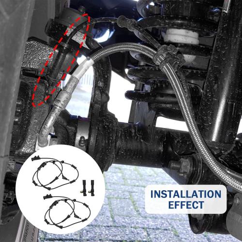 CARMOCAR Front and Rear ABS Wheel Speed Sensor Replacement for Jeep Wrangler 3.6L 2012-2017,Jeep Wrangler 3.8L 2007-2011 68003281AA 68003281AC 52060156AD 52125003AA 4PCS