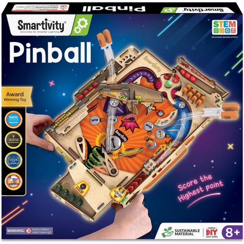 Smartivity DIY Pinball Machine for Kids 8-14 Years Old | Global Award Winning Arcade Game | Build Your Own Pinball I Birthday Gift for Smart Kids | STEM Toy for Boys & Girls