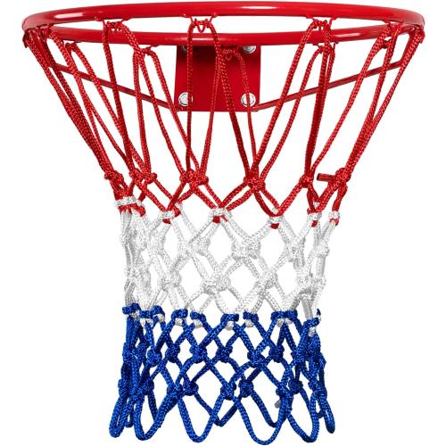 NEIJIANG Basketball Net Replacement, 2025 Upgrade Thick Professional Basketball Nets Heavy Duty Outdoor, All Weather Anti Whip Color Never Fade -12 Loops