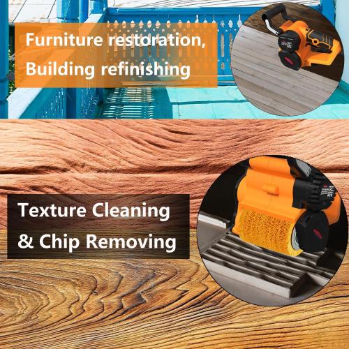 Drum Sander for Woodworking, Surface Conditioning Tool, Burnishing Polishing Machine, Paint Stripper Remover, Variable Speed Tool with VAC Nozzle and Tool Bag- DBDS500