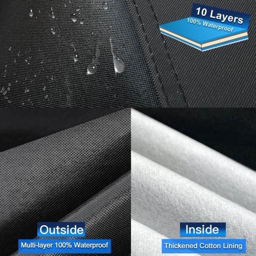 10 Layers Truck Cover Waterproof All Weather. Pickup Truck Cover Rain UV Protection. Length: 206-215 inches, Universal Fit Most Regular Cab Short Box Ford F100 Chevy C10 S10 Ram 150 250.