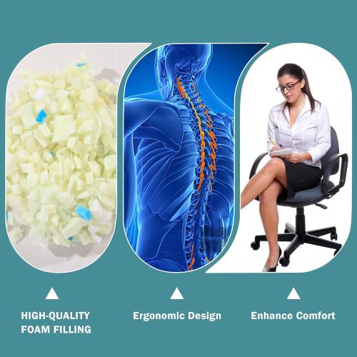 ROYALAY 2 Pcs Neck Pillow Lumbar Support for Recliner, Back Pillow for Chair with Adjustable Headrest Pillow, Back Rest Pillow for Office Chairs, Recliners,Sofa, Couch