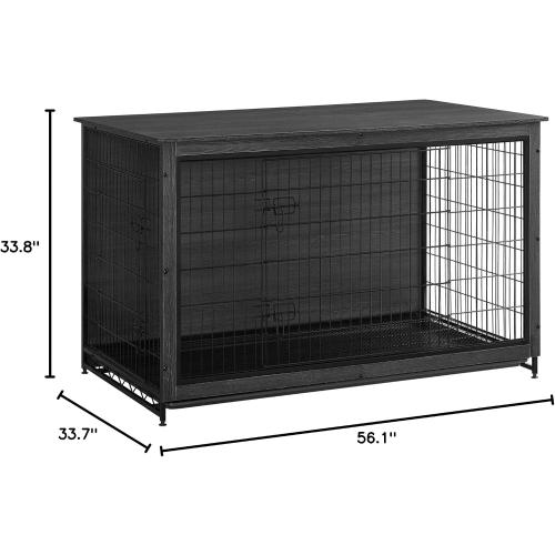Feandrea 56.1 Dog Cage, Ink Black