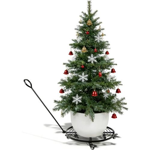 20 Heavy-Duty Plant Dolly with Wheels – Rolling Base for Indoor & Outdoor Use, Detachable Handle, 360° Swivel Wheels, Supports Up to 200 lbs – Ideal for Moving Large Pots & Trees