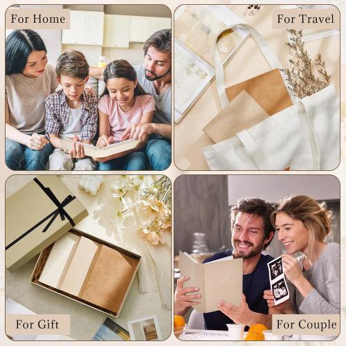 Marsui 3 Pack 4x6 Small Photo Album Holds 156 Pictures Mini 4x6 Minimalist Photo Book Small Album Book for Pictures Memories for Family Wedding Anniversary Christmas Gift Travel and Graduation