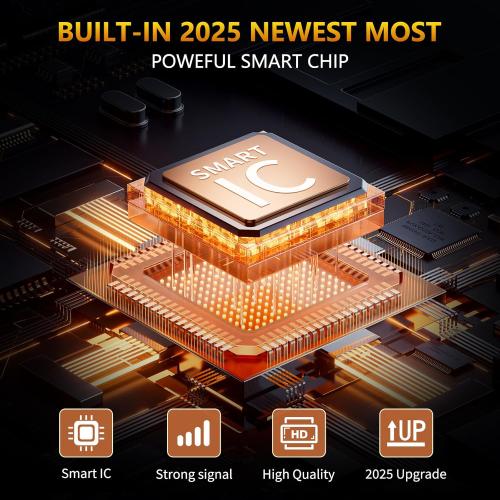 2025 Upgraded TV Antenna for Smart TV, 1600  Miles Range, Indoor/Outdoor Digital Antenna for Local Channels, HD 4K Support, Amplified Signal Booster, Clear Reception for 1080p 4K TVs