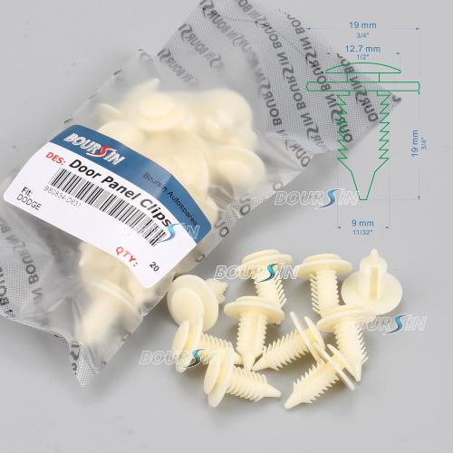 50Pcs Nylon Door Trim Panel Clips Retainers for Dodge Ram 1500 2500 3500 Pickup 1994-On Yellow 6503709