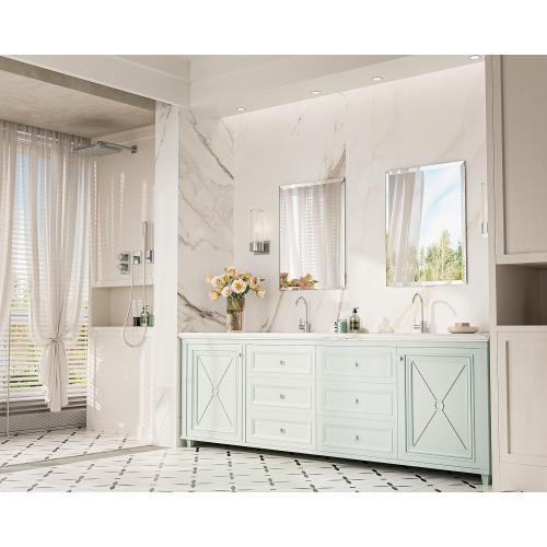 Keonjinn Size 22 x 30 Inch Frameless Bathroom Mirror, Beveled Mirrors for Bathroom Sink, Shatterproof Wall Mirror, Modern Decorative for Living Room, Entryway, Bedroom, Horizontal/Vertical