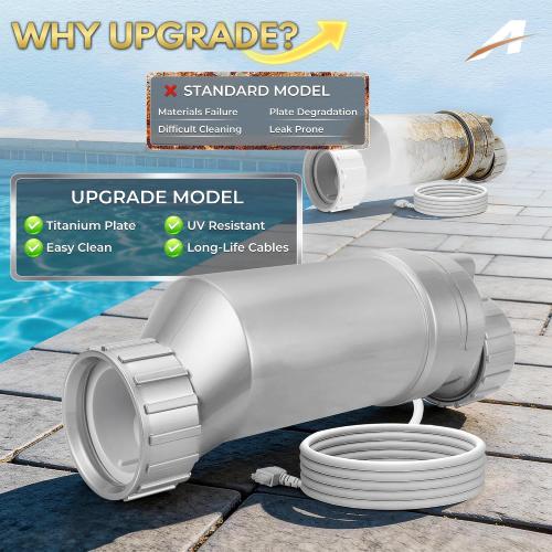 T-15 Replacement Salt Cell Compatible with W3T-CELL-15, Silver Edition Pool Part