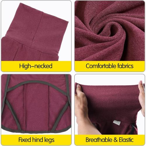 Dog Sweater Pullover Cold Weather Vest for Dogs Dog Sweatshirt & Jacket for Indoor and Outdoor Use (X-Large, Wine red)