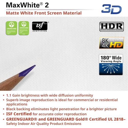 Elite Screens Manual B, 100-INCH Manual Pull Down Projector Screen Diagonal 16:9 Diag 4K 8K 3D Ultra HDR HD Ready Home Theater Movie Office Presentation, M100H